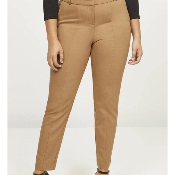 LANE BRYANT The Allie Skinny Ankle Power Pockets Pants Carmel Brown Women 28 NEW - Picture 1 of 14